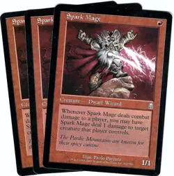 (3X) Spark Mage Odyssey Uncommon â€“ MTG Magic the Gathering Card - Image 1