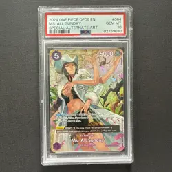 PSA 10 Ms. All Sunday OP04-064 SR Alternate Art One Piece Card - Image 1