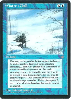 (3X) Winter's Chill Ice Age Rare â€“ MTG Magic the Gathering Card - Image 2