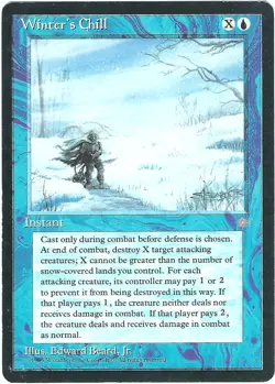 (3X) Winter's Chill Ice Age Rare â€“ MTG Magic the Gathering Card - Image 4