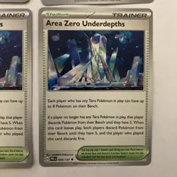 4x Area Zero Underdepths 094/131 Prismatic Evolutions Pokemon TCG Playset NM - Image 4
