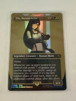 Tifa, Martial Artist (Borderless) Commander: Final Fantasy MTG Foil MINT - Image 1