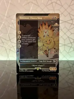 Summon: Choco/Mog #0358 FIN Borderless (Foil) - MTG Final Fantasy âœ¨ - Image 1