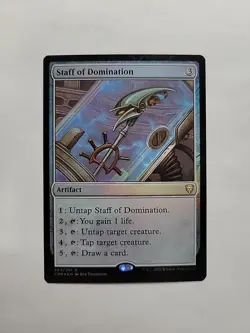 MTG - Staff of Domination Commander Legends Foil Rare #343 - Image 1