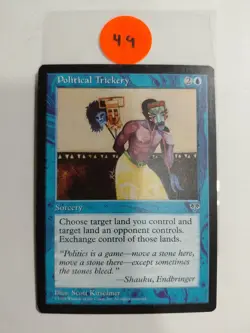 MTG Political Trickery, Mirage, LP/NM, English - Image 1