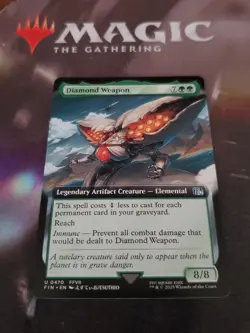 470 Diamond Weapon (Extended Art) Final Fantasy NM Card MTG FIN - Image 1