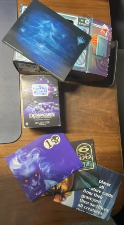 MTG Duskmourn Nightmare Bundle Box EMPTY w Lenticular Card, Deck Box, Posters - Image 2