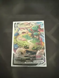 Snorlax VMAX 142/202SWSH01 Sword & Shield Holo Card Near Mint Condition - Image 1