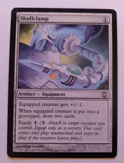 MTG English Magic Card Very Light Play SKULLCLAMP from Darksteel - Image 1