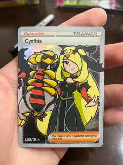 Pokemon TCG Cynthia Trainer Supporter Card ASH/34 - Image 1