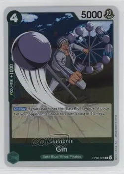 2023 One Piece Card Game: Pillars of Strength OP03 Ginn Gin #OP03-024 02l5 - Image 1