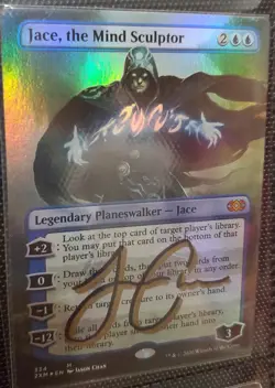 MTG FOIL Jace, the Mind Sculptor Borderless SHADOW SIGNED BY ARTIST  - Image 1