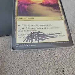 Painted Bluffs - Amonkhet MTG Magic Signed by Mark Poole - Land Desert FREE SHIP - Image 2