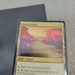 Painted Bluffs - Amonkhet MTG Magic Signed by Mark Poole - Land Desert FREE SHIP - Image 3