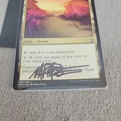 Painted Bluffs - Amonkhet MTG Magic Signed by Mark Poole - Land Desert FREE SHIP - Image 5