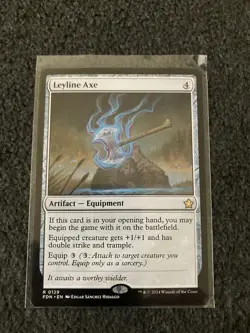 Magic The Gathering MTG - Leyline Axe - FDN - Image 1