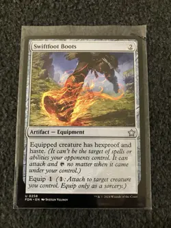 Magic The Gathering MTG - Swiftfoot Boots - FDN - Image 1