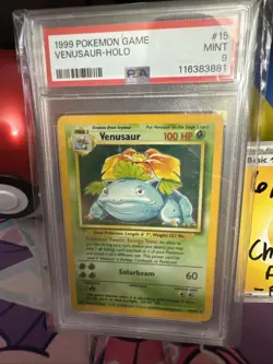 ðŸ”¥ 1999 Pokemon Venusaur Holo 15/102 PSA 9 Mint - Unlimited (Base Set) - Image 1