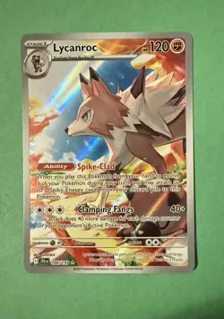 Lycanroc 166/159 Sv09: Journey Together Illustration Rare PokÃ©mon TCG Card NM/M - Image 1