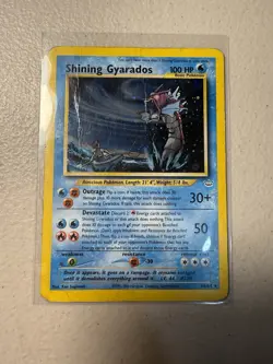 Pokemon TCG Shining Gyarados Neo Revelation Holo Card 65/64 Damaged - Image 1