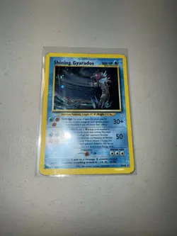 Pokemon TCG Shining Gyarados Neo Revelation Holo Card 65/64 Damaged - Image 2