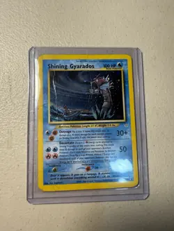 Pokemon TCG Shining Gyarados Neo Revelation Holo Card 65/64 Damaged - Image 4
