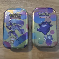 Pokemon TCG 151 Mini Tin Lot Of 2 Factory Sealed Gengar Machamp - Image 1