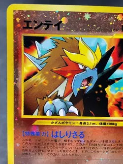 Entei Holo Reverse 244 Promo Neo Binder Japanese Pokemon Card - Image 2