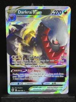 Darkrai VSTAR 099/189 Swsh10: Astral Radiance Holo Pokemon Card NM - Image 1
