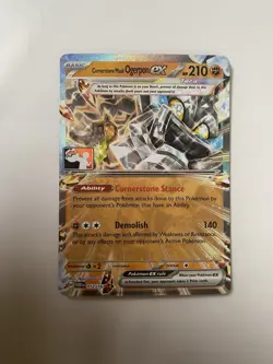 Cornerstone Mask Ogerpon EX Prize Pack Series 6 Promo Pokemon Card NM Stamp - Image 1