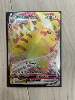 Pokemon TCG Pikachu VMAX SWSH286 Crown Zenith Black Star Promo Card - Image 1