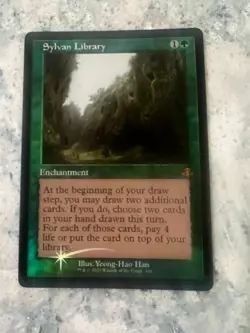 Sylvan Library - Mythic - Foil - NM - MTG - Dominaria Remastered - Image 1