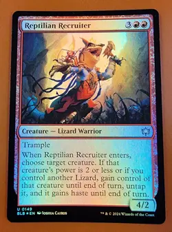 1x Reptilian Recruiter | FOIL | Bloomburrow | MTG Magic Cards - Image 1