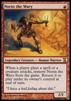 1x Norin the Wary NM-Mint, English Time Spiral MTG Magic - Image 1