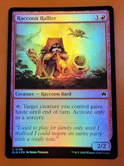 1x Raccoon Rallier | FOIL | Bloomburrow | MTG Magic Cards - Image 1