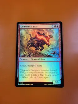 1x Quaketusk Boar | FOIL | Bloomburrow | MTG Magic Cards - Image 3