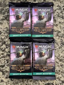 Magic The Gathering MTG Streets of New Capenna Draft Booster Packs Lot of 4 - Image 1