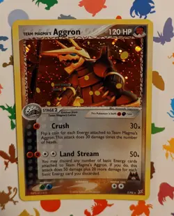 Pokemon Team Magma's Aggron 7/95 Holo English 2004 Team Magma Vs Team Aqua - Image 1