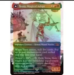 FOIL TERRA, MAGICAL ADEPT (BORDERLESS) Final Fantasy FIN Magic MTG MINT CARD - Image 1