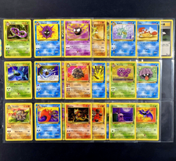 1999 Pokemon FOSSIL SET Unlimited Edition COMPLETE Uncommon Common Cards Lot NM+ - Image 1