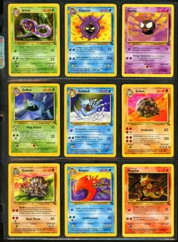 1999 Pokemon FOSSIL SET Unlimited Edition COMPLETE Uncommon Common Cards Lot NM+ - Image 2