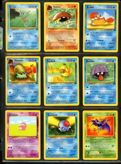 1999 Pokemon FOSSIL SET Unlimited Edition COMPLETE Uncommon Common Cards Lot NM+ - Image 4