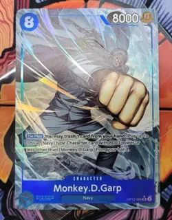 Monkey D Garp OP12-056	Alternate Art One Piece Card English Legacy of the Master - Image 1