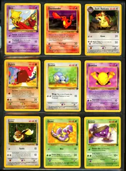 2000 Pokemon TEAM ROCKET Unlimited Edition COMPLETE Non Holo COMMON Cards Lot EX - Image 2