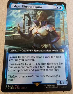 Edgar, King of Figaro - #436 Foil  (Extended Art) Final Fantasy - Mtg - Image 1