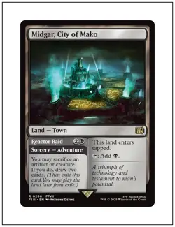 1x Midgar, City of Mako, Final Fantasy, Magic MTG NM - Image 1