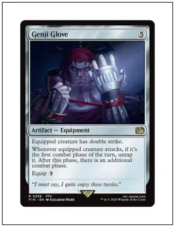 1x Genji Glove, Final Fantasy, Magic MTG NM - Image 1