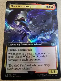 Black Waltz No. 3 - #478 Foil (Extended Art) Final Fantasy - Mtg - Image 1