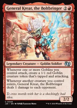 General Kreat, the Boltbringer- Foundations Jumpstart  Regular MTG-NM - Image 1