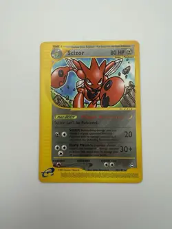 Scizor  E SERIES POKEMON 032/147 Aquapolis Regular Rare Near Mint - Image 4